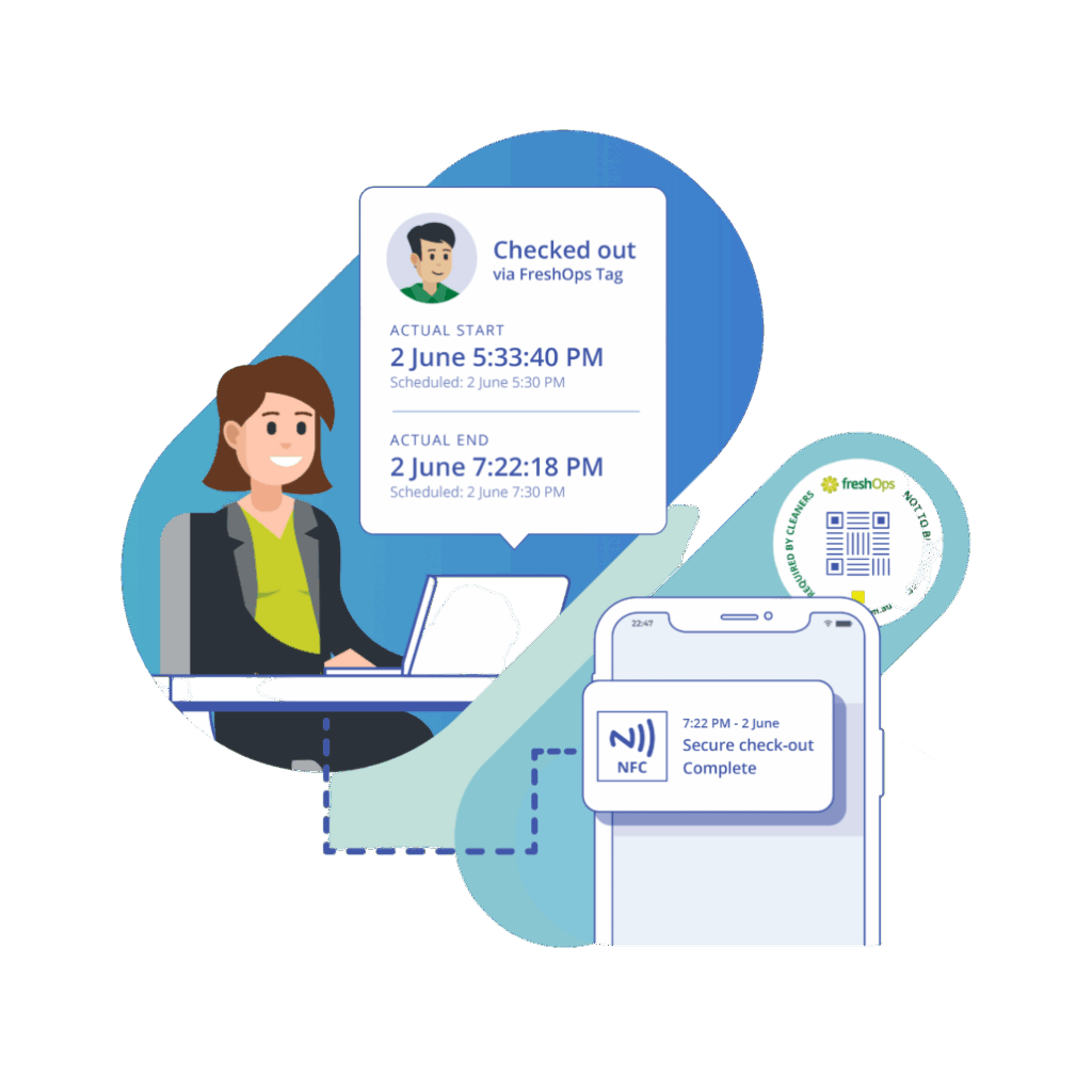 Automated check in and check out function