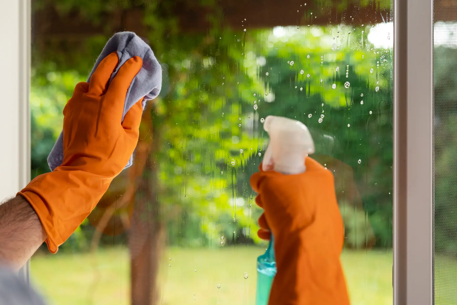 Pressure Washing example